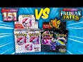 Pokémon 151 Booster Box vs Paldean Fates Booster Box!