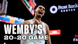 Wemby's 20-20 game vs the Denver Nuggets!