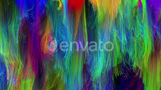 Colorful String Particles Background 4K