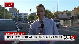 Central Las Vegas apartment complex water outage enters sixth day