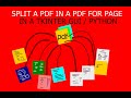 PdfPython - split a pdf into many single page files (tkinter) v.2