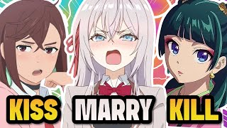 KISS 💋 MARRY 💍KICK 💀 Anime GIRLS🔥 Anime Quiz