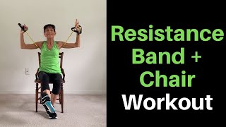 Resistance Band Workout With A Chair - Strength Training Workout For Seniors