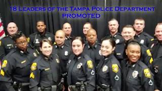 18 Promoted at the Tampa Police Department