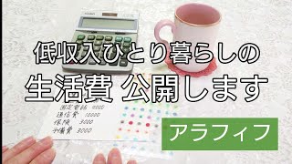 【生活費公開】アラフィフひとり暮らし/節約生活/低収入/契約社員