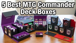 ✅5 Best MTG Commander Deck Boxes of 2026: Top 100+ Double-Sleeved Picks!