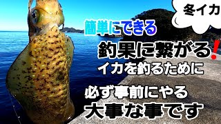 【エギング】冬イカを効率よく釣る為に必ず事前にやっている事です。大分エギング