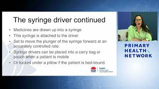 Medication Management using Syringe Drivers