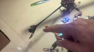 丸飛機 jjrc m03尾馬達交叉比對。用在k110的主機版上。他ㄧ樣旋轉不順 換新。新手請看