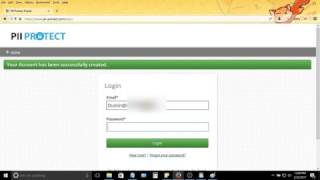 PII Protect First time user setup