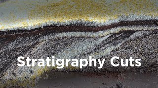Stratigraphy Cuts in Stream Table After Experiment