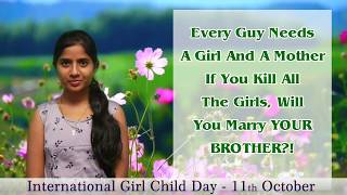 11th October | International Girl Child Day Quotes 2019 | Save Girl Child | Share to Know