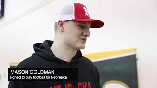 Gretna's Mason Goldman signs to play football for Nebraska