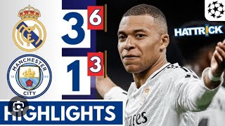 Real Madrid Vs Man City Highlights 3-1  ملخص مباراة الريال و مانشستر سيتي