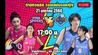 🔴Live #วอลเลย์บอลหญิง | พิงค์ สไปเดอร์ส VS ไอบีเค อัลโทส | วันที่ 21/1/68 #ไลฟ์สด #วอลเลย์บอลสด