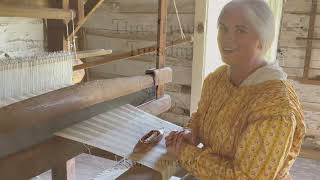 Barn Loom Weaving #timetraveltuesday