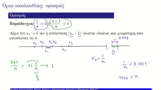 01 ορισμός ορίου ακολουθίας