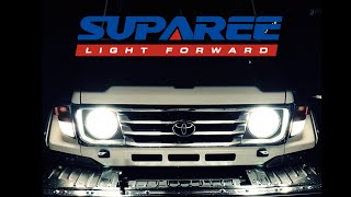 【SUPAREE×ランドクルーザー70】ハロゲン・LED交換比較