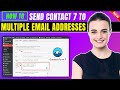 How To Send Contact Form 7 To Multiple Email Addresses 2024 | Full Guide