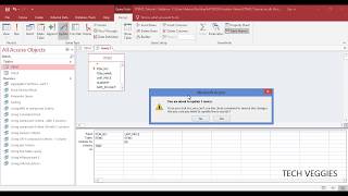 How to create an Update Query in MS Access | Tech Veggies