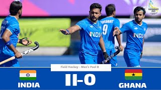 india vs Ghana birmingham | india vs ghana men's hockey 11-0