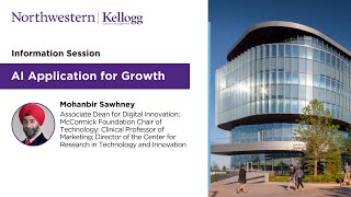 Information session on Kellogg Executive Education’s AI Applications for Growth program