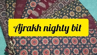 Ajrakh print nighty bit available 🌟@navishnas_vlog