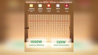 Samsung LM281B Quantum LED Grow Light Veg and Bloom Phytolamp,EU Plug, for Plant Full Spectrum Hy