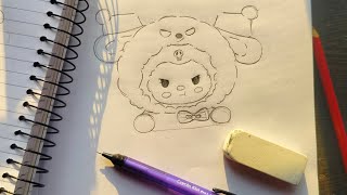 How to draw kuromi | Drawing tutorial #drawing #kuromi #sanrio #cute