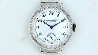 IWC wristwatch circa 1910