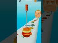 Burger Runner 🍔|| Make Extra Large Hamburger Cheese Burger part 137 #xxlsandwich #viral #shortsvideo