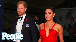 Meghan Markle & Prince Harry Go Red Carpet Glam at Intrepid Museum to Honor Veterans | PEOPLE