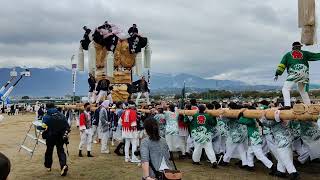 ‎【HD高画質】新居浜太鼓祭り 河川敷公園かきくらべ 端缶合わせ 山端 浮島 太鼓台 令和4年 2022年10月‎17日