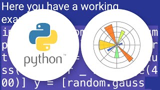 Plot two histograms on single chart with matplotlib