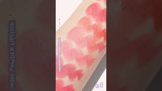 #lipstick #swatch 4U2天鵝絨霧面唇膏手部刷色