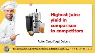 Need a Commercial Juicer? Try a Rotor Centrifugal Juicers