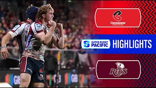 HIGHLIGHTS | CRUSADERS v REDS | Super Rugby Pacific 2024 | Round 11