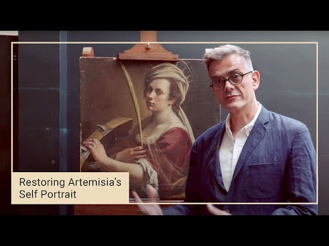 The artistic restoration plan for “Self-portrait” by Artemisia Gentileschi | 1 of 14