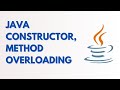 Java constructor overloading || Java method overloading || Overload method  and constructor in java