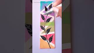 Easy painting ideas || Bookmark #creativeart  #satisfying