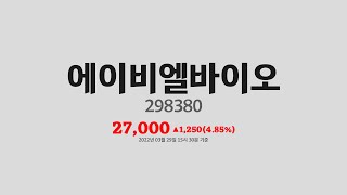 에이비엘바이오주가분석(298380) 2022년 03월 29일기준