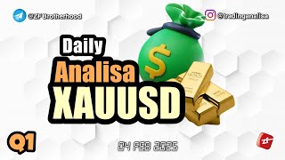 Analisa Teknikal XAUUSD hari ini‼️Daily Forecast, tgl 04  Feb 2025