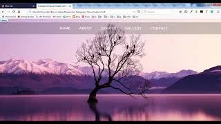 Responsive Navbar Using html,css and jquery