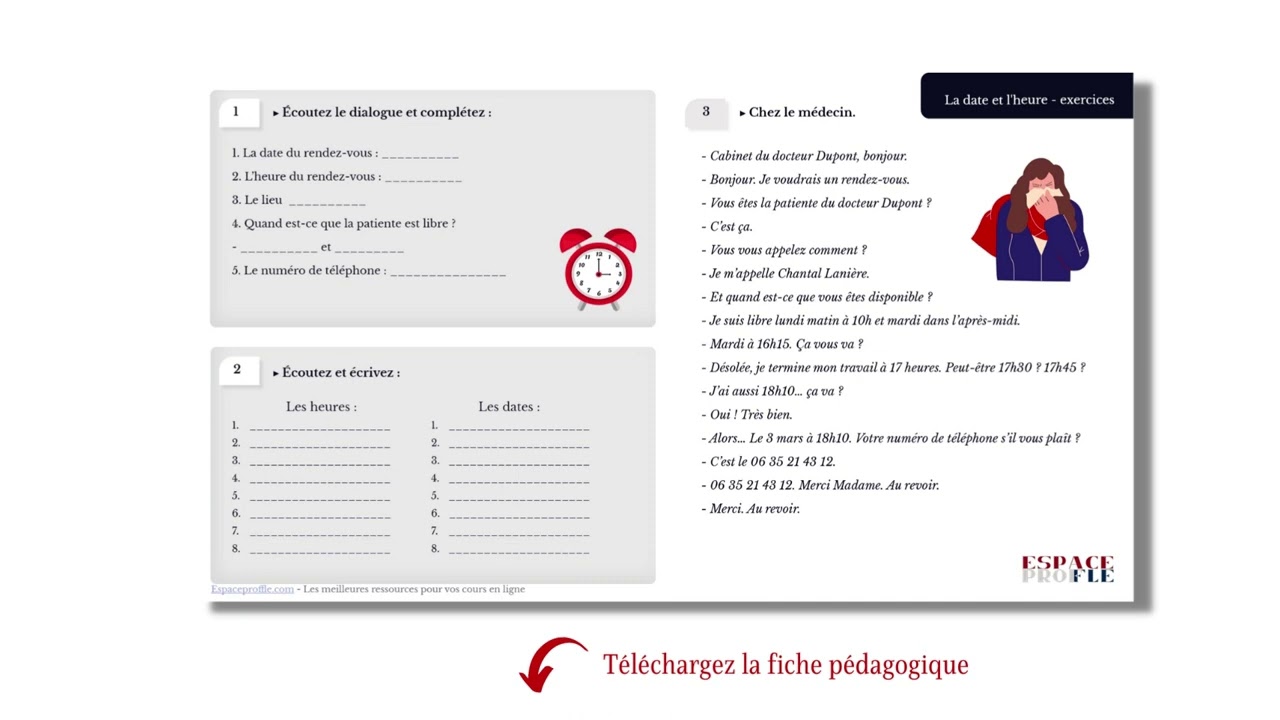 Prendre Rendez-vous - Chez Le Médecin (French Lesson For Begginers ...