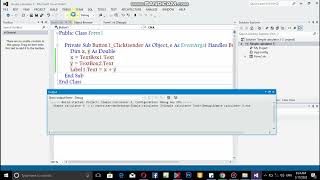 Visual Basic - simple calculator part1