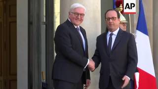 Hollande meets Germany's Steinmeier