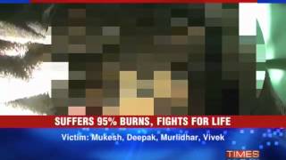 15-year-old gangraped, set on fire