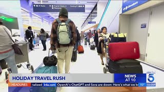 Post-holiday travel rush hits Southern California roads, airports