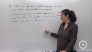 Inconsistent and Dependent Systems of Equations