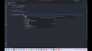 reverse an array or string in javascript using swapping